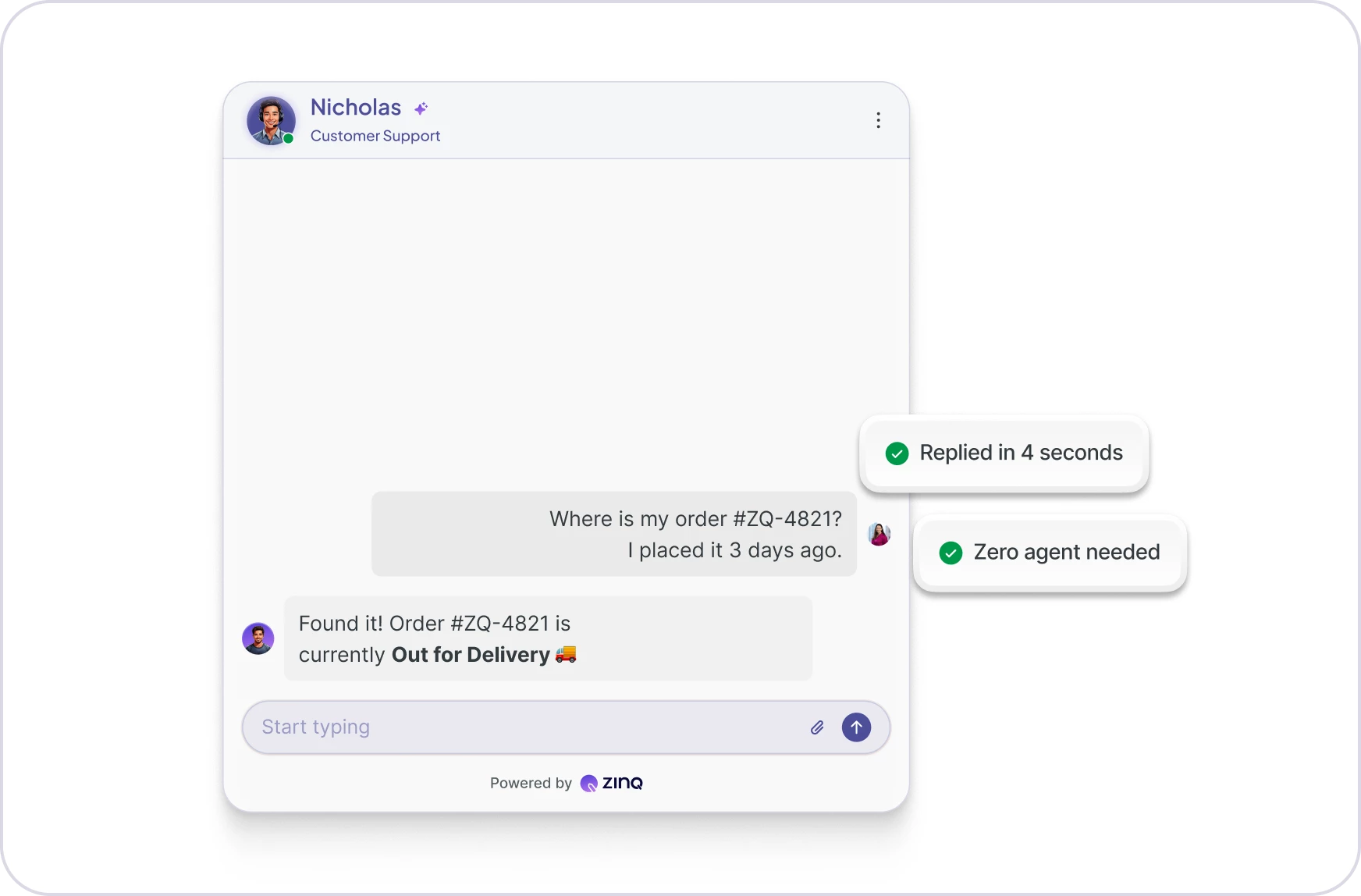 Order management support