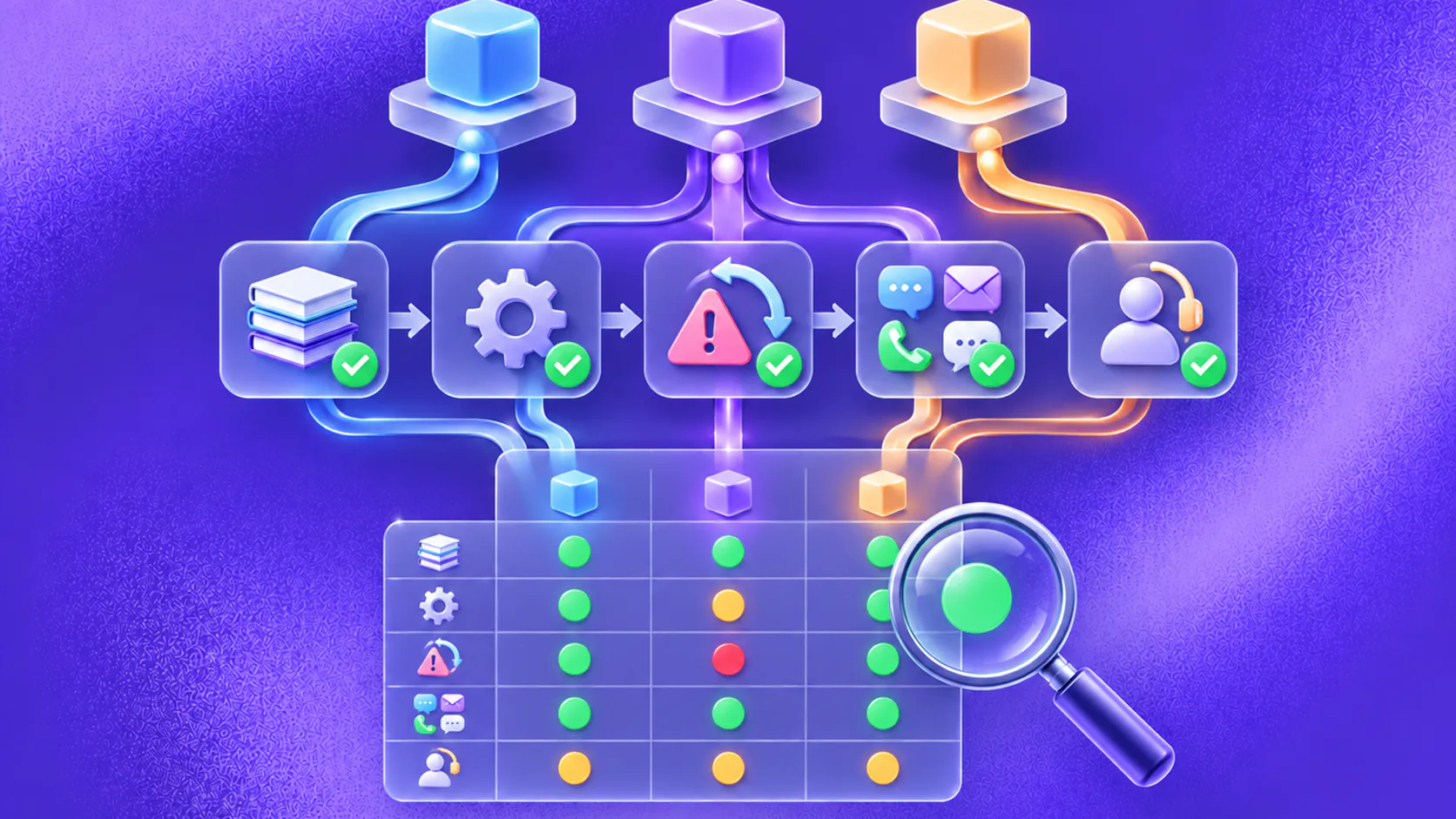 Neutral platform candidates evaluated against the same knowledge, workflow, recovery, channel and handoff tests